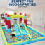 Jeu gonflable 7-en-1 intérieur et extérieur pour enfants, ensemble de jeu de château de saut avec glissoire et souffleur d'air de 350 W pour s'amuser dans la cour