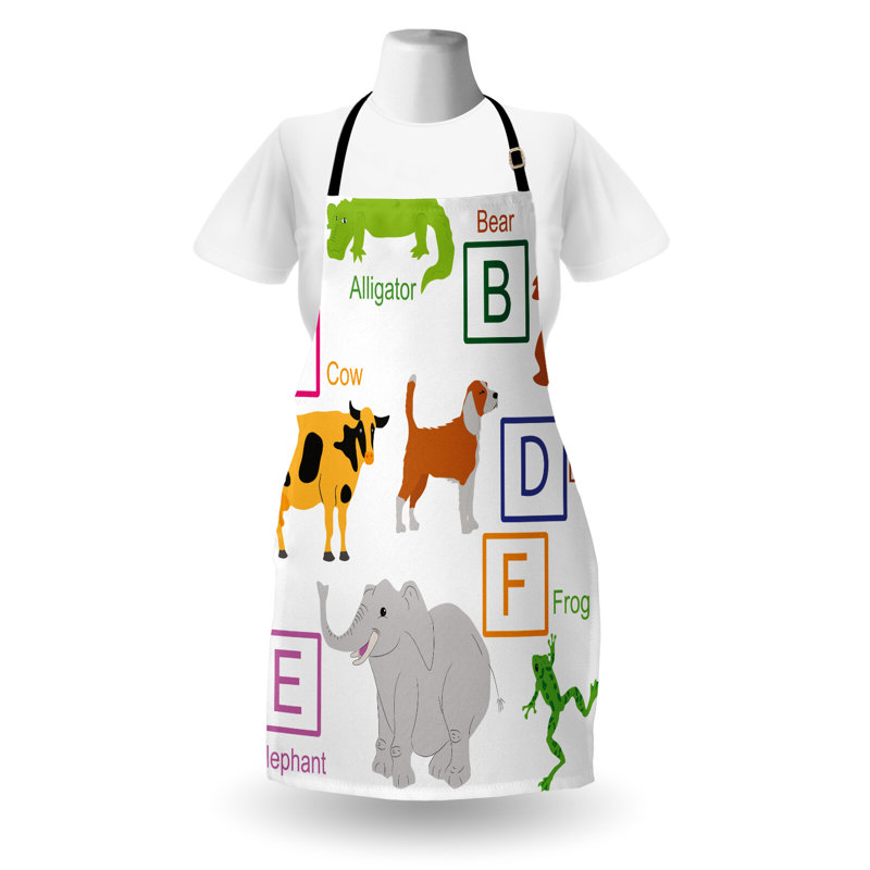Multicolore, tablier East Urban Home Science, unisexe, animaux de zoo
