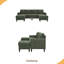 Canapé modulaire rembourré avec 2 repose-pieds-1551671900