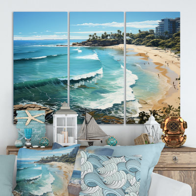 «Beach Surfers Paradise III», ensemble de reproductions d'art mural
