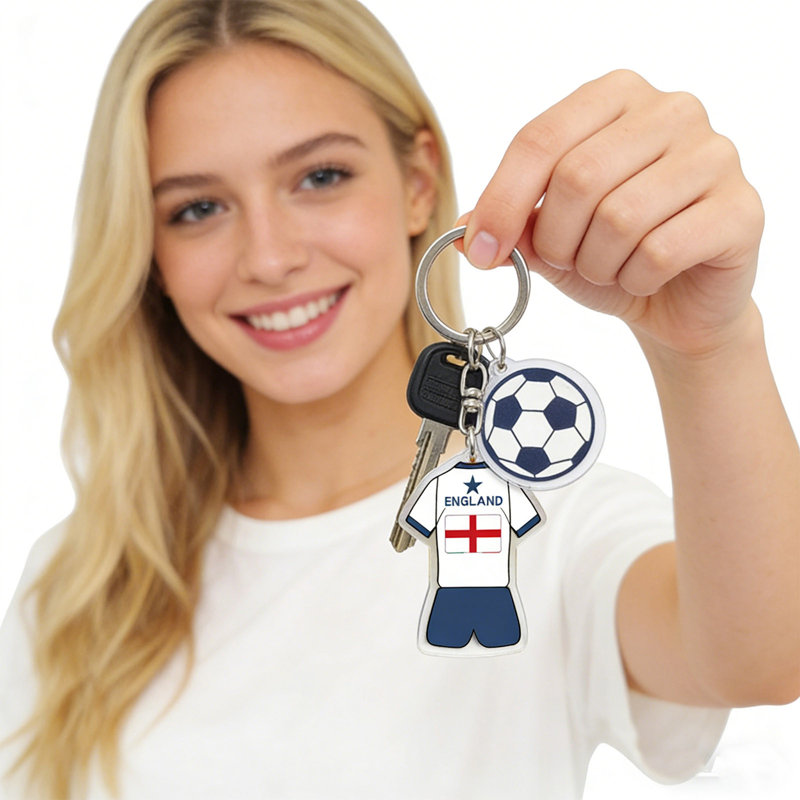 Porte-clés de football en acrylique Kondieu