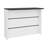 Kitchen Island 35.4" H, 3 Shelves, White / Black Wengue - Kitchen