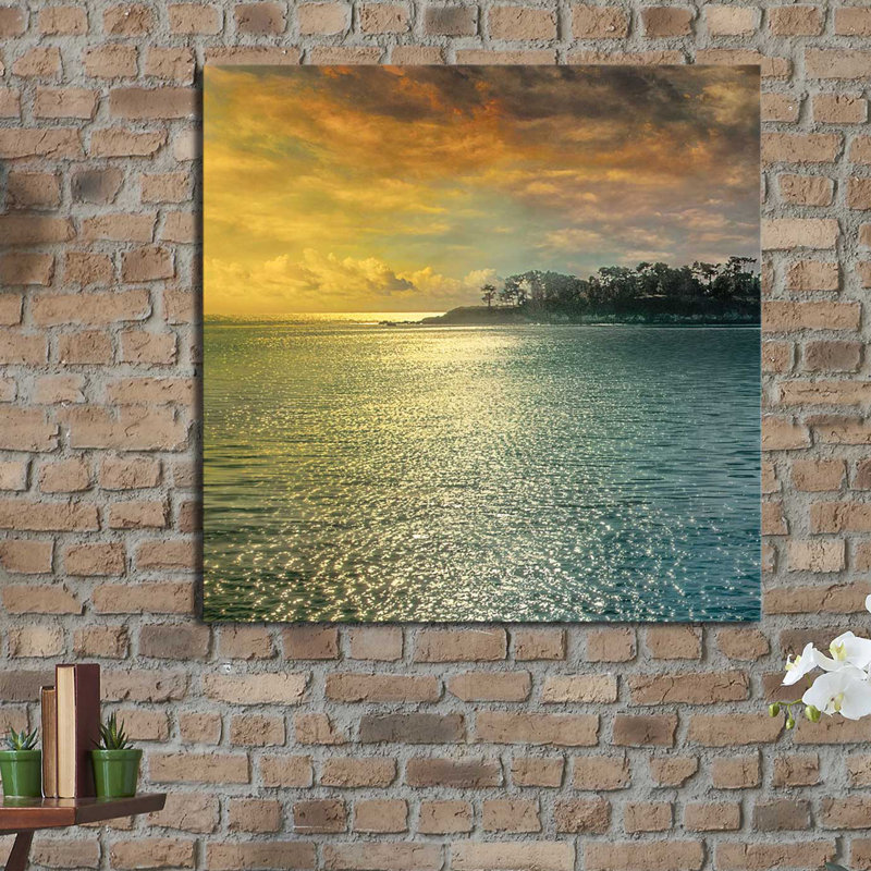 «Mystic Island», reproduction de photo, H 18 po x l 30 po x P 1 po, Toile tendue