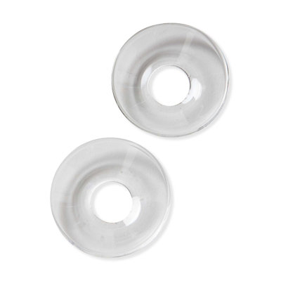 Glass Taper Bobeche Set Of 2 Clear Everyday