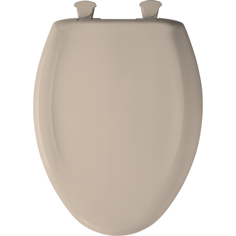 Elongated Toilet Seat and Lid, Peach/Coral