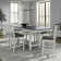 Luz Gathering Height Trestle Table Set w/ Upholstered Chairs