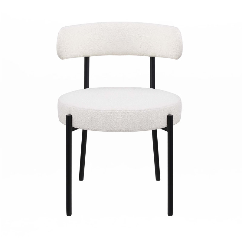 Woker Furniture Dining Chairs Set Of 2, Black, White