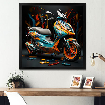 Voyage en scooter géométrique