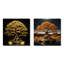 Bonsai Tree Tranquility Expression - Ensemble de 2 collages carrés Bonsai-2017304911-2017304949