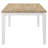 Prager Brown And White Rectangular Dining Table