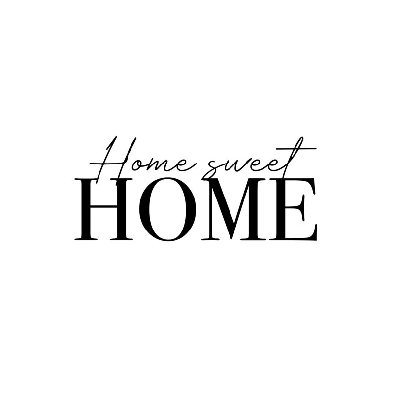 " Home Sweet Home ", No Mat, 18" H x 26" W x 1.5" D, Wrapped Canvas