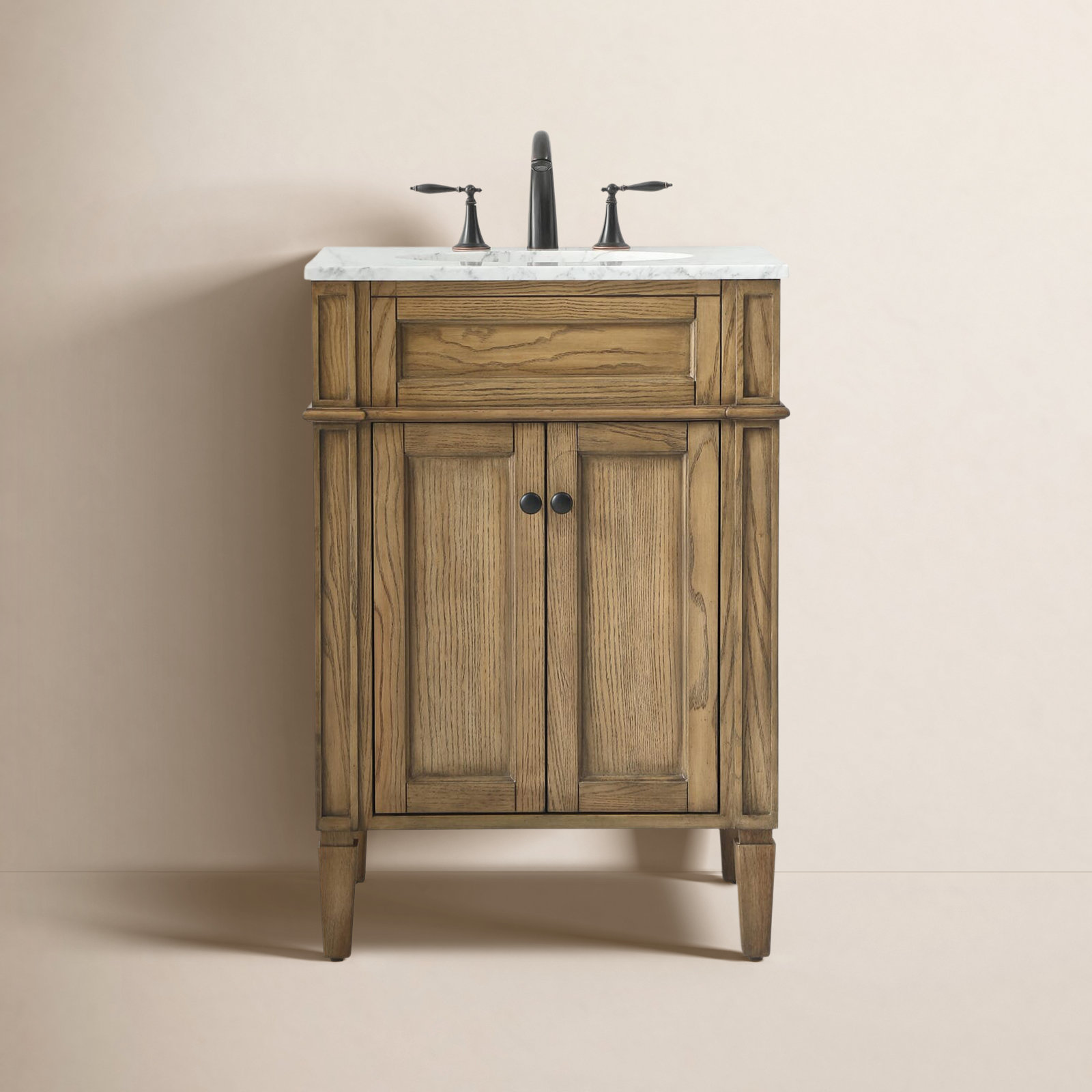 Rivers 24'' Single Bathroom Vanity, Driftwood