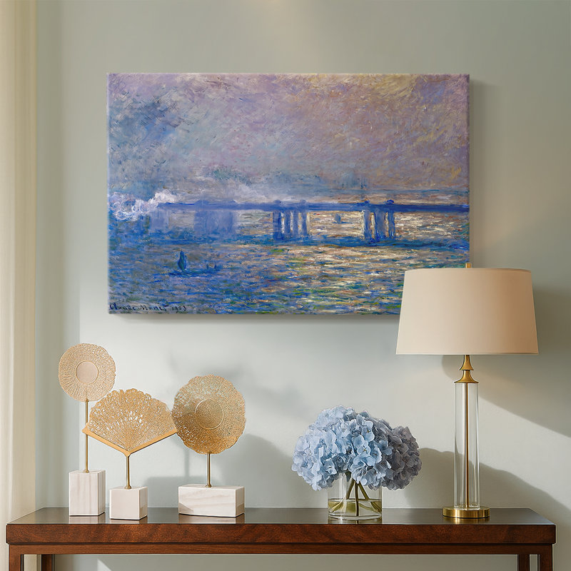 Charing Cross Bridge-Claude Monet-Gallery Wrapped Canvas-1903, 24 x 36