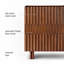 Meuble de rangement d'appoint Charli en bois massif cannelé de 40 po de largeur