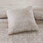 Édredon en chenille 7 pièces pour très grand lit taupe