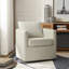 Fauteuil demi-tonneau pivotant de style moderne l 29 po Nicha-1380925641