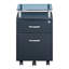 Rolling File Cabinet with Glass Top, Graphite-1980883405