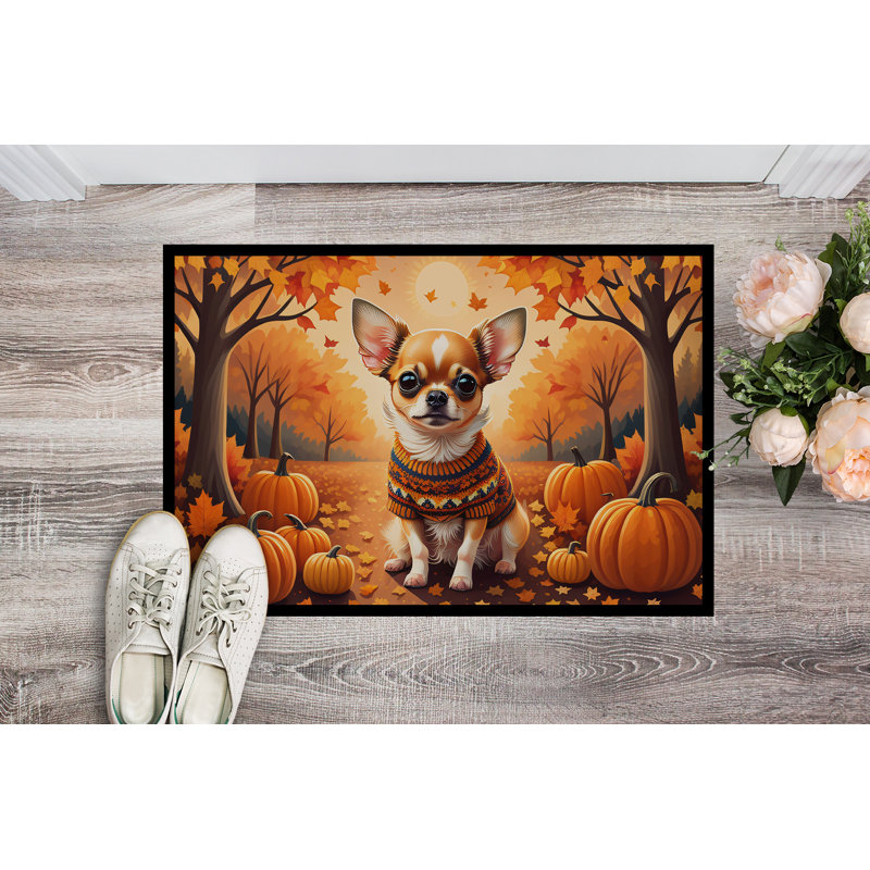 Tapis d'entrée / extérieur antidérapant Noblett, L 18 po x L 27 po