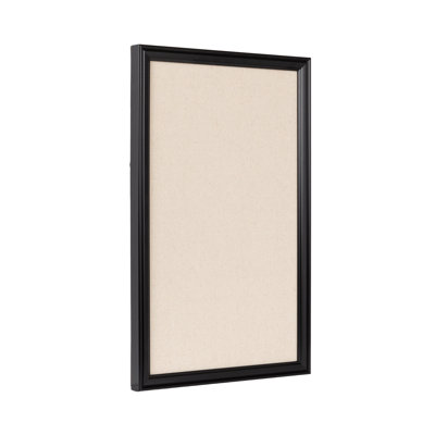 Adlynn Vintage Beveled Fabric Pinboard for Wall Organization