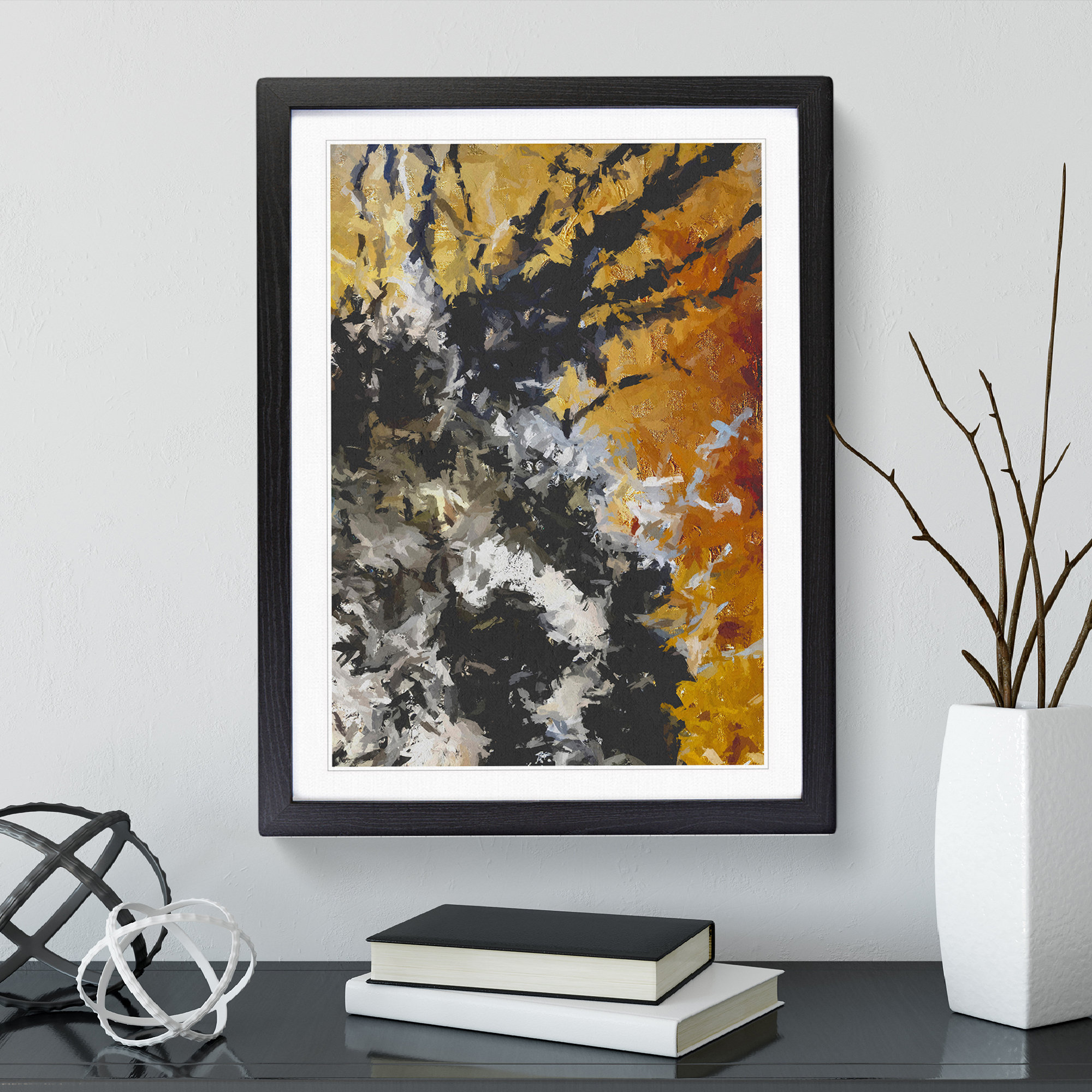 Metro Lane Broken Form Abstract - Picture Frame Painting | Wayfair.co.uk