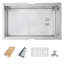 AZUNI Undermount 30 inch Stainless Steel Single Bowl Kitchen Sink
