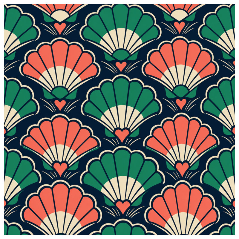 Coussins Art Deco, 18 x 18 inches