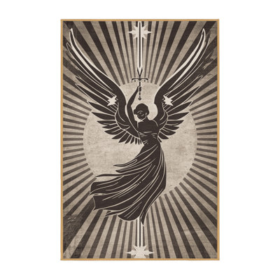 Tapis moelleux doux et moelleux Durfee Angelic Warrior Sword