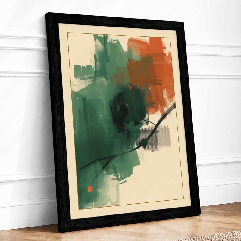 Gestured Forms Abstract - Print, A2 - 59.4 x 42.0 cm, Black