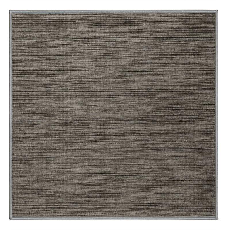 Machine Washable Solid Gray Area Rug, Square 3'