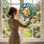 Art sur toile orange et blanc-1293796516