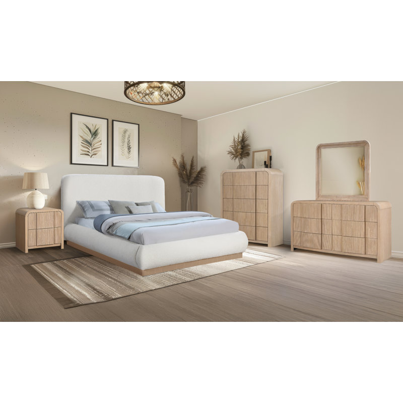 Commode 6 tiroirs Ishaque, Naturel