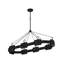 Raffi 52" Integrated LED Hand-Wrapped Rattan Linear Chandelier by Lisa McDennon