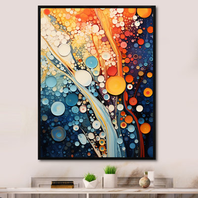 Colorful Ink River Microscopic Fantasia 1 - Abstract Shapes Wall Art