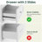 White Chest Of Drawers For Bedroom With 5 Drawers, 39.4" Wood Dresser With Metal Handles, Modern Drawer Dresser For Bedroom, Living Room, Porch-2060192531