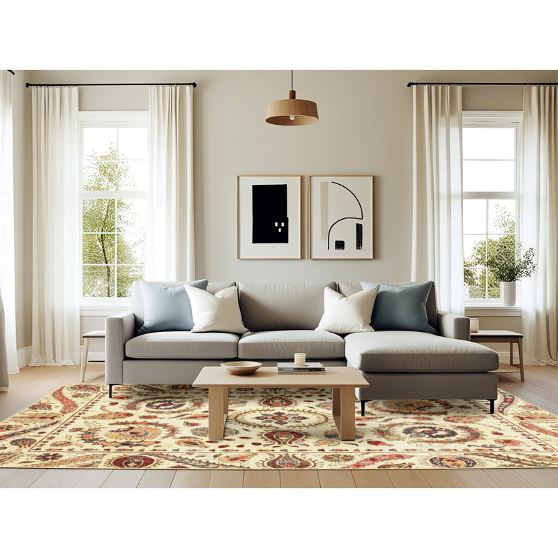 Abstract Indoor Rug, Rectangle 6' x 9'
