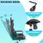 Adjustable High-Back Executive Gaming Chair With Lumbar Support And Rolling Casters For PC Executive High-Back Chair For Gaming And Office With Ergonomic Features, PU Leather, Camo