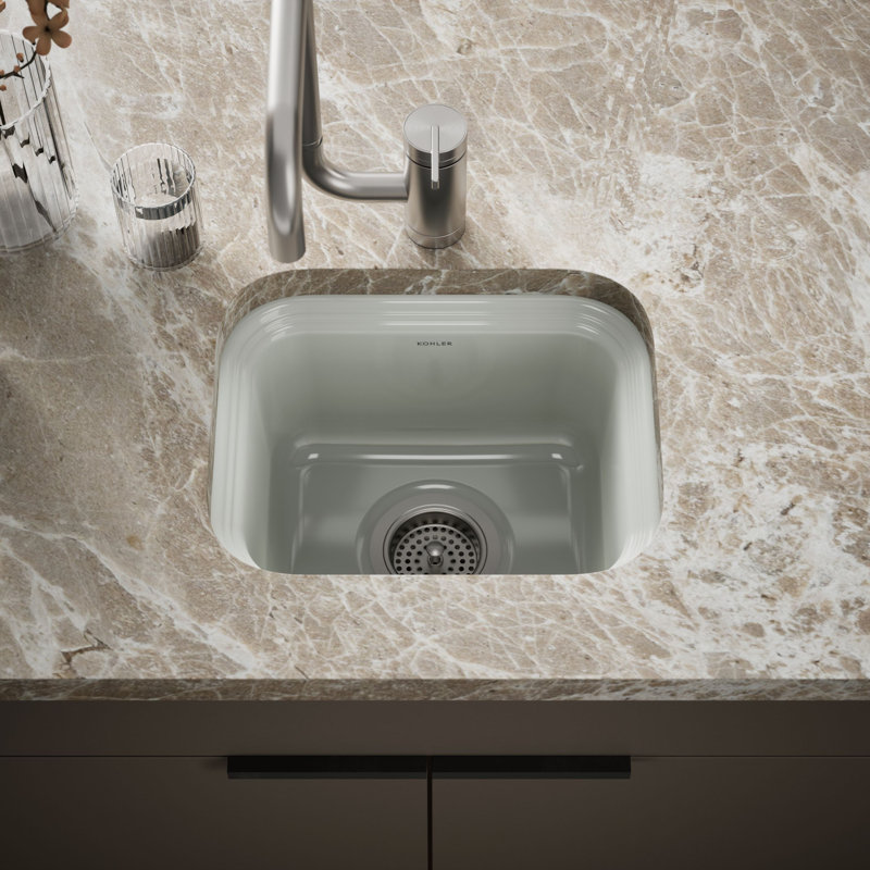 Northland™ 15" L x 12.38" W Undermount Kitchen Sink, Almond