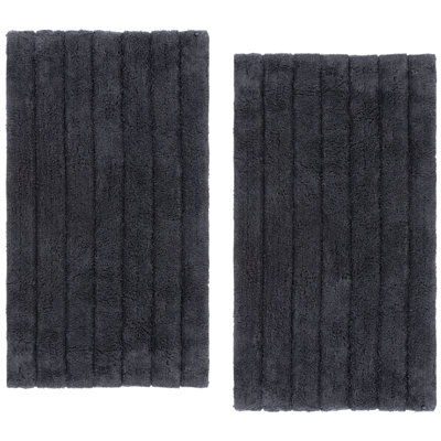 Harlow Channel Hand Tufted 100% Cotton Machine Washable Bathmat