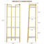 137.9cm H x 49.78cm W Metal Bookcase