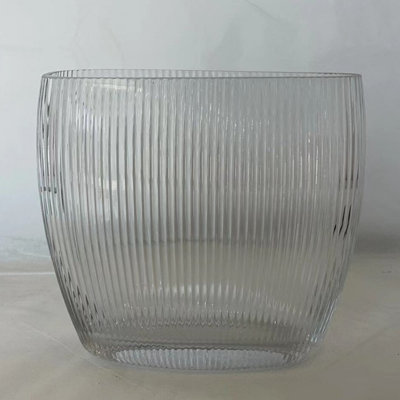 Ribbed Bowl Shape Vase