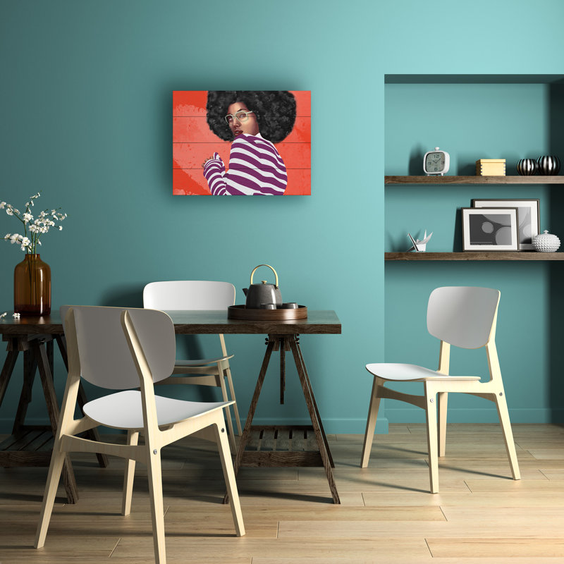 Emel Tunaboylu  Ratio  Print By Bohonewart 3 Wood Slat Art, H 18 po x l 22 po