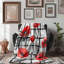 Splashy Poppy Ensemble - Jeté de qualité supérieure Sherpa-645282098
