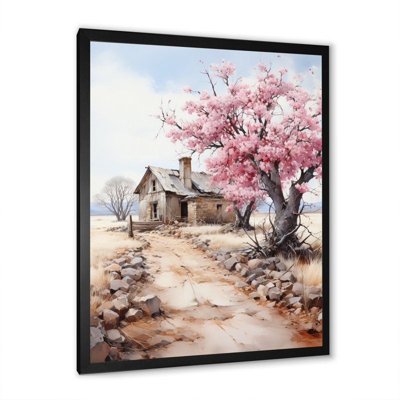Veyda - maison de ferme rose harmonie III, Noir, H 20 po x l 12 po x P 1 po