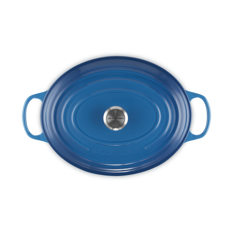 Marseille Enameled Cast Iron Oval Dutch Oven, 14-inch