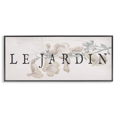 Estampe numérique de jardin français rétro, design par Lil 'Rue