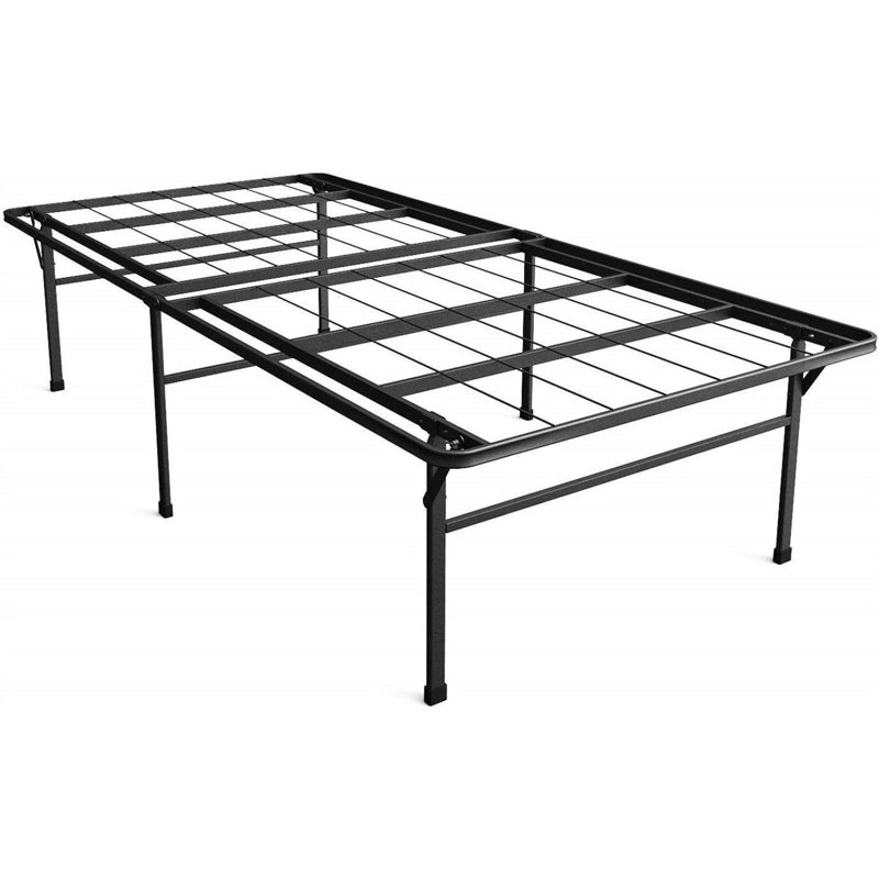 18 Inch Metal Platform Bed Frame, No Box Spring Needed, Twin XL