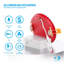 Ensemble de plafonniers encastrés à DEL de 4 pouces Infibrite, résistant au feu pendant deux heures, lumière blanche chaude de 3 000 kelvins, finition blanche, 9 watts, 750 lumens, intensité variable, indice d'humidité, ensemble de 6-123845388-123845390-123845392