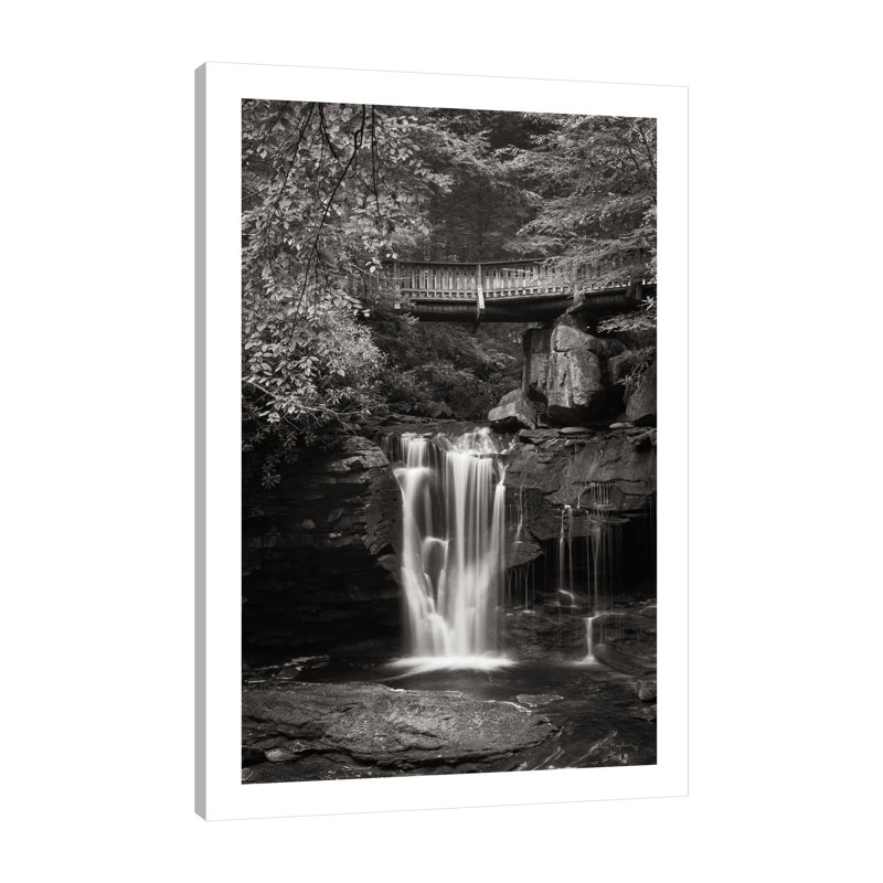 «Elakala Falls West II BW», toile tendue par Alan Majchrowicz, H 48 po x l 32 po x P 1,5 po