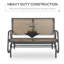 Banc oscillant extérieur pour 2 personnes Outsunny