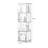 Nut-brown Manufactured Wood Display Cases